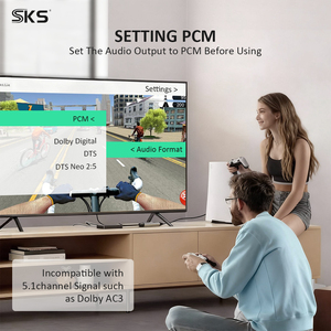 <span class=keywords><strong>Cable</strong></span> <span class=keywords><strong>de</strong></span> Audio Óptico TOSLINK 3 en 1 USB a AUX <span class=keywords><strong>de</strong></span> 3.5mm con Amplificador para TV, <span class=keywords><strong>Barra</strong></span> <span class=keywords><strong>de</strong></span> <span class=keywords><strong>Sonido</strong></span> y Juegos - Product Image 3