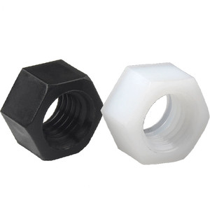Tuercas de Polipropileno PP Blancas Personalizadas, Tuerca Hexagonal Aislada de Nylon 66, M5-M12, Accesorio para Tuberías, Tuerca de Plástico - Product Image 2