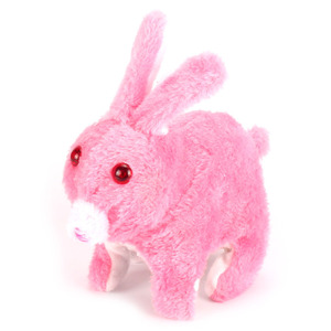 Jouet électrique en peluche en forme de lapin, lumineux, qui saute et qui couine, pour enfants de 2 à 4 ans, unisexe - Product Image 3