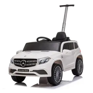 2021 Mercedes Benz GL63 Kids Elektrische Plastic Rit Op Auto Met Push Handvat Kind Oplaadbare Batterij Auto