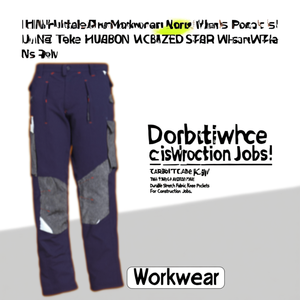 Pantalon de travail léger pour homme, style Ttake, tissu extensible durable, poches aux genoux, idéal pour les travaux de construction - Product Image 2