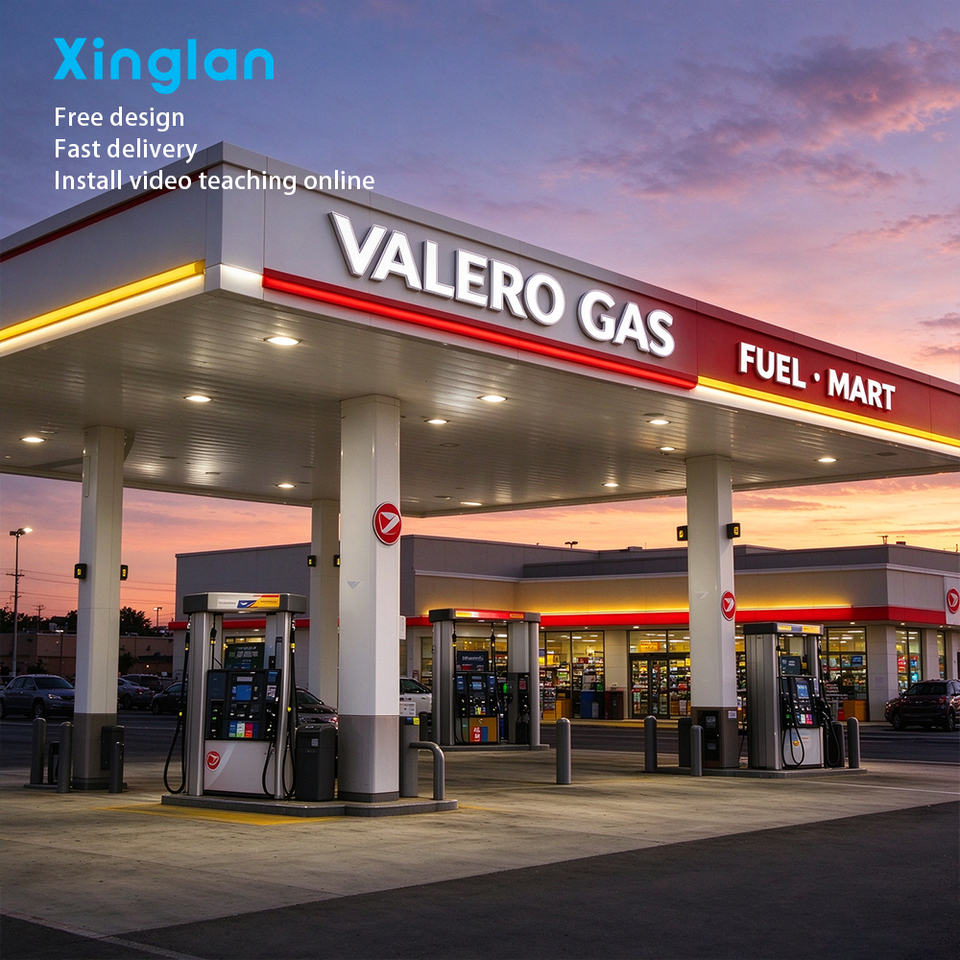 Control Station Device 7 Segment LED Gas Station Price Display Red Digital Fuel Oil Price Sign ...
