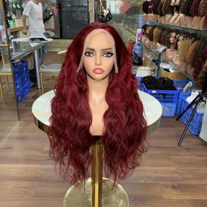 Perruque personnalisée avec dentelle transparente 13*4 SDD 4+1 Perruque de haute qualité Cheveux de couleur naturelle 30 pouces Vague corporelle - Product Image 3