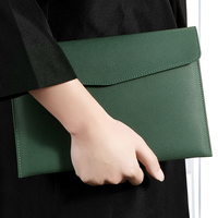 Expédition rapide Yifan DH001 Classeur A4 en cuir PU Porte-documents Porte-reçus Porte-contrats Étui à rabat Fermeture magnétique 33x24cm