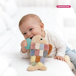 Flip Fish, Peluche de Animal, Libro Suave <span class=keywords><strong>para</strong></span> Bebés, Juguetes con Patrones Relajantes <span class=keywords><strong>para</strong></span> <span class=keywords><strong>Dormir</strong></span>, Juguetes Sensoriales Infantiles Multitexturizados y Sonoros - Product Image 4