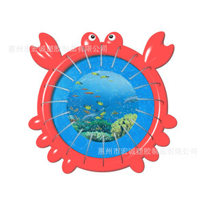 Inflatable Crab Water Play Mat Pvc Outdoor <b>Garden</b> Childrens Toy 1 2 Meters - Product Image 1