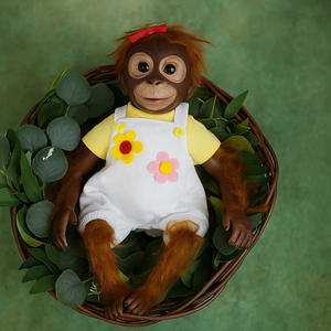 Lifereborn 18 ''réaliste réaliste <span class=keywords><strong>Reborn</strong></span> <span class=keywords><strong>singe</strong></span> poupées Silicone vinyle Bebe <span class=keywords><strong>singe</strong></span> jouets jouant des poupées pour enfants cadeaux - Product Image 2