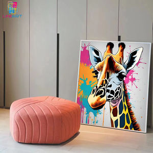 UNIART lindo bebé <span class=keywords><strong>jirafa</strong></span> lienzo pared arte póster e impresiones lienzo pintura pared arte imagen para decoración del hogar - Product Image 5