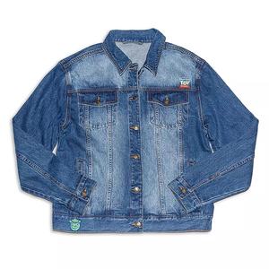 Veste en jean d'hiver unisexe élégante brodée de logo personnalisé, polyvalente et durable avec décoration de boutons, vêtements d'hiver - Product Image 1