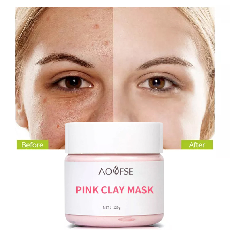 OEM 100% Herbal Natural Green Tea Turmeric Clay Mask Australian Rose Pink Clay Mask Organic Clay Mask