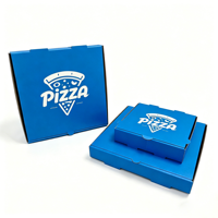 Boîtes à pizza jetables écologiques et recyclables en carton ondulé avec laminage mat imprimé sur mesure SP4588 pour les entreprises de restauration