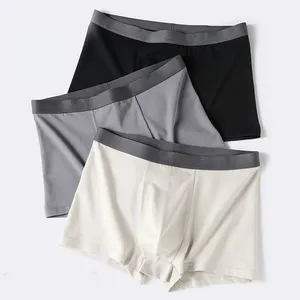 Cuecas boxers para homens e homens, cuecas com logotipo personalizado de fábrica, 100 algodão puro, cuecas cuecas para homens
