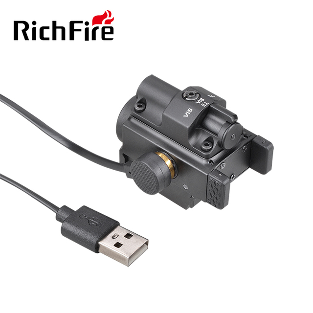 1000 Lumens MCC Rechargeable Light Combo Magnetic Charging Tactical Laser Flashlight