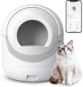 Caja de Arena Inteligente para Gatos con Autolimpieza Automática, Control por Aplicación, Eliminación de Olores, Protección de Seguridad para Múltiples Gatos, Espacio Interior de 70L, 2.4GHz - Product Image 1