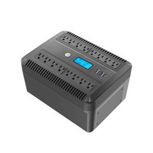 850VA thông minh ngoại tuyến up một pha pin axit chì nội bộ với bảo vệ tăng Schuko/phổ quát/ổ cắm NEMA - Product Image 4