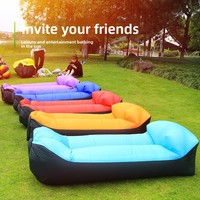Matelas Gonflable de Camping Style Influenceur pour Bureau, Parc, Loisirs, Siège Extérieur, Canapé Paresseux, Plage, en Polyester