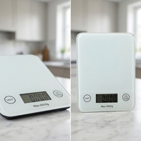 Balance de cuisine numérique Huiding 5 kg/1 g, balance électronique de précision pour aliments, certifiée CE ROHS, personnalisable OEM, verre trempé