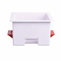 Boîtier de plâtre durable pour cloison sèche, plaque de plâtre, panneau de plâtre, profondeur 47 mm, pour interrupteur mural type 86, cassette de prise murale