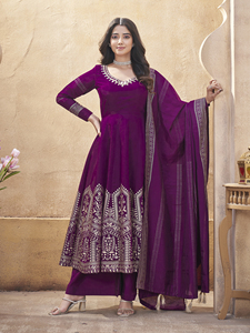 Trajes Salwar kameez estilo Anarkali cosido completo de suministro directo de fábrica para mujer, ropa de fiesta y boda - Product Image 2