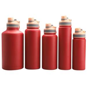 กระติกน้ำเก็บความเย็นสุญญากาศ สแตนเลส ขนาด 32 ออนซ์ ป้องกันการรั่วซึม พร้อมหูหิ้วเชือกพาราคอร์ด และฝาปิดแบบหลอดดูดน้ำ - Product Image 1