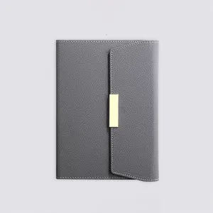 5pcs sets A5 Leather Notebook Planner Custom Logo Business Notebook And Pen Gift Set Wholesale for Promotional Gifts