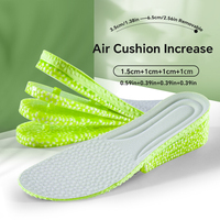 Rehausseurs de talon orthopédiques à 3 couches pour augmenter la taille, semelles intérieures réglables à coussin d'air en PU, absorption des chocs, design léger