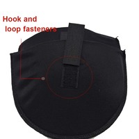 Épaulettes autocollantes pour robe de soirée, forme semi-circulaire, brodées, en éponge 100% coton, écologiques, unisexes, personnalisées