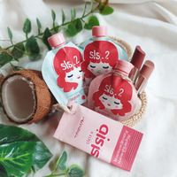 Sachet personnalisé 4g de mascara et de brillant à lèvres, sachet d'échantillon de crème BB, pochette de bec de buse en aluminium cosmétique