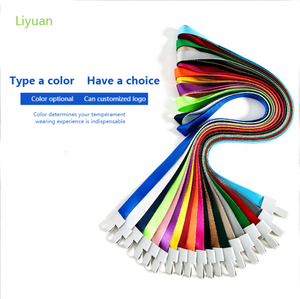 Custom Logo Card Holder Webbing Lanyard Factory Direct Supply Colorful Polyester Plastic for Student Promotional Lanyard