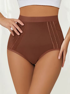 Bragas Moldeadoras de Alta Gama ODM/OEM para Mujer, con Encaje Sólido, Transpirables, de Cintura Alta, Diseño de Malla, Control de Abdomen - Product Image 2