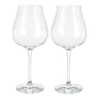 Verres à vin minimalistes de luxe en verre pour le vin de Bourgogne et le champagne