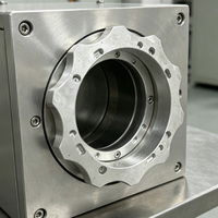 Plaque de montage circulaire en aluminium usinée CNC sur mesure, support de connexion adaptateur en acier inoxydable