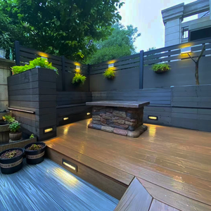 Plancher en composite <span class=keywords><strong>bois</strong></span>-plastique à faible entretien <span class=keywords><strong>pour</strong></span> extérieur résidentiel, jardin, balcon, <span class=keywords><strong>terrasse</strong></span>, résistant à la moisissure et à l'humidité - Product Image 3