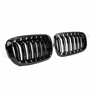 1 Par de Rejillas Delanteras Dobles de 2 Listones para Parachoques Delantero de Coche, Acabado Brillante/Mate Negro, para BMW F15 F16 X5 X6 F85 F86 X5M X6M 2014-2017 - Product Image 6