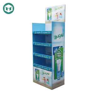 Présentoir de vente au détail pliable recyclable personnalisé Support de promotion portable pour pharmacies en <span class=keywords><strong>carton</strong></span> - Product Image 6