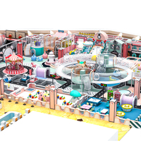 Aire de jeux commerciale pour enfants, Château de jeu, Grand espace thématique, Parc d'aventure pour enfants, Équipement de terrain de jeu intérieur pour tout-petits