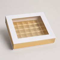 Boîte cadeau en plastique personnalisée de luxe avec fenêtre transparente pour chocolats, emballage de chocolats pour mariage, vente en gros OEM ODM