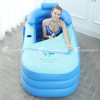Funworldsport – baignoire pliable pour adultes, Style Morden, Tube de bain gonflable en Pvc pour Spa