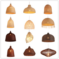 Conception Intérieure En Osier À La Main En Gros lampes de plafond en bambou Fabriqués À La Main En Rotin Lampe Style Chinois Fournisseur Bambou Abat-jour