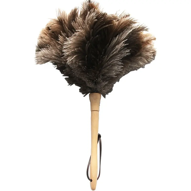 จีนขายส่งจีนผู้ผลิตนกกระจอกเทศ Feather Duster กับด้ามไม้ไผ่