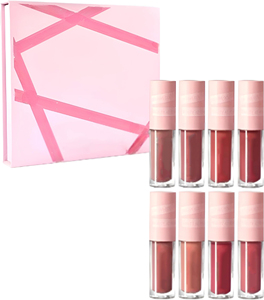 Brillo Labial de Marca Privada con Tapa Dorada, Tubos de Brillo Labial, Aceite Labial Hidratante, Voluminizador de Labios, Brillo Labial de Textura Espesa, Maquillaje - Product Image 2