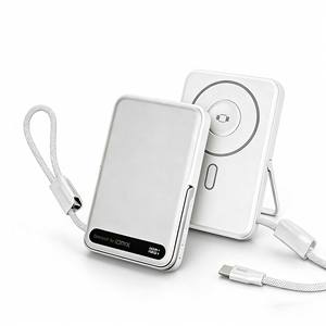 Batería Externa Magnética Inalámbrica IDMIX de 15W y 10000mAh con Cable Integrado para iPhone Serie 16/17, Paquete de Batería Portátil - Product Image 1