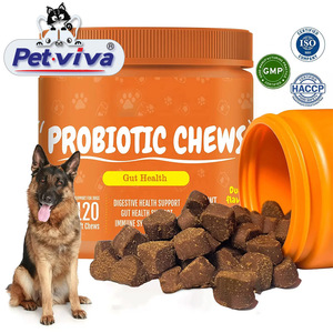 OEM probiotik anjing kunyah lembut dengan minyak Salmon lecigut enzim kesehatan pencernaan dukungan keseluruhan merawat suplemen hewan peliharaan - Product Image 1