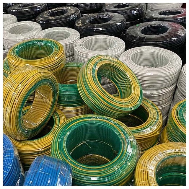 Single Strand Copper Core PVC 1.5 mm 2.5mm 4mm 6mm 10mm2 Electrical Cable Wire for House Wiring