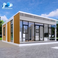 Maison mobile détachable 20 pieds 30 pieds, petite maison modulaire portable en conteneur avec 2 3 chambres à coucher, maison préfabriquée en conteneur solaire