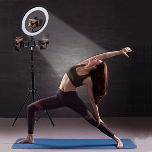 Mamen — éclairage annulaire LED 18 pouces à intensité variable, pour Photo, <span class=keywords><strong>vidéo</strong></span>, maquillage, Youtube, Portrait, photographie, Kit d'éclairage - Product Image 2
