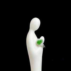Anillo de <span class=keywords><strong>Jade</strong></span>íta Birmana Natural de Grado A, Anillo de <span class=keywords><strong>Jade</strong></span>íta Birmana en Forma de Calabaza, Anillo de <span class=keywords><strong>Jade</strong></span>íta Birmana <span class=keywords><strong>para</strong></span> Mujer (Con Certificado NGTC) - Product Image 5