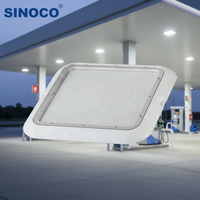 Lumière de canopée à LED de haute qualité à prix d'usine, montée au plafond, IP65, pour station-service et station d'essence