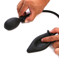 Balle anale gonflable de grande taille de haute qualité, dilatateur anal à pompe à air, extensible, sans vibromasseur, plug anal