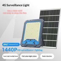 Lámpara Solar Portátil Multifuncional de Aluminio con Cámara, Versión 4G, IP66, Detección Humana por IA, para Granjas y Obras de Construcción